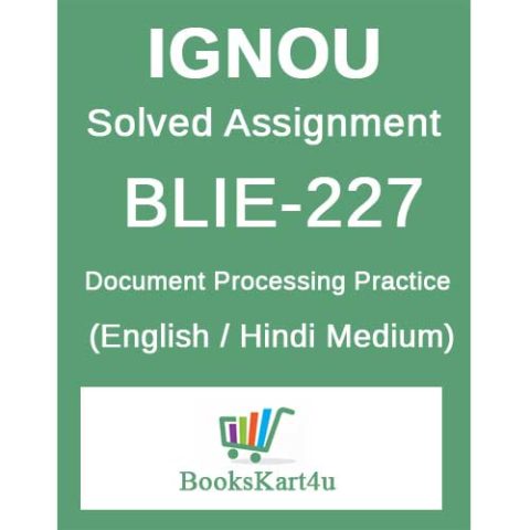 IGNOU BLIS SOLVED ASSIGNMENTS 2022-23 | Bookskart4u